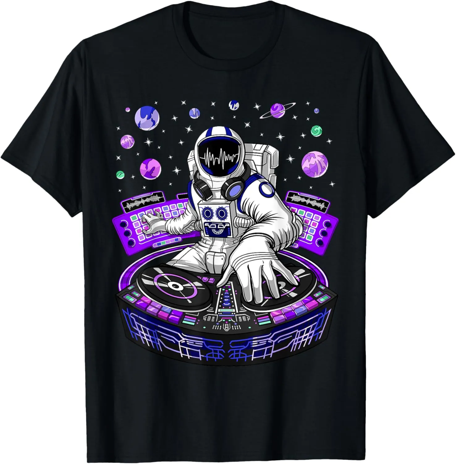 Astronaut Psychedelic Music DJ Psytrance Techno EDM Festival T-Shirt
