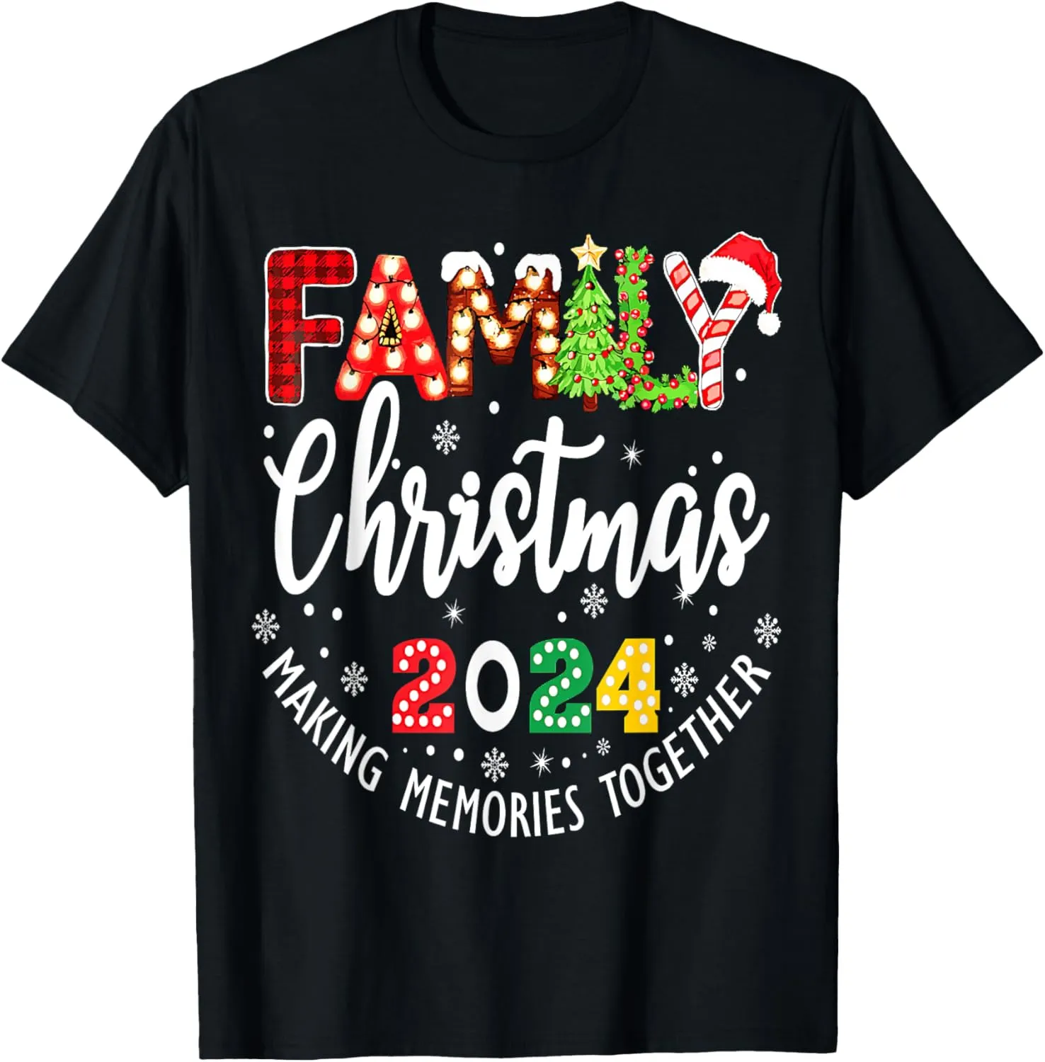 Family Christmas 2024 Matching Family Holiday T-Shirt