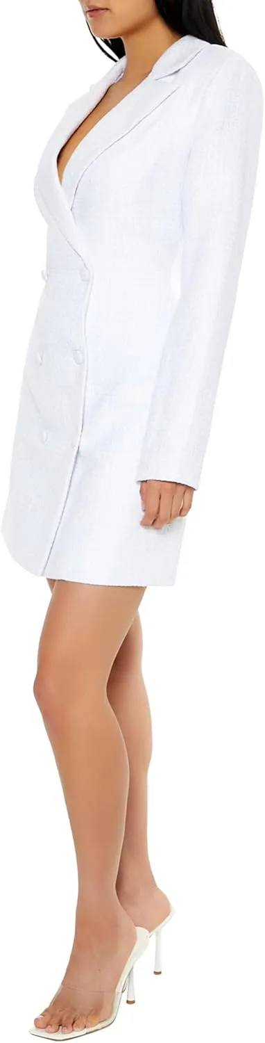 Forever 21 Women's Tweed Blazer Mini Dress