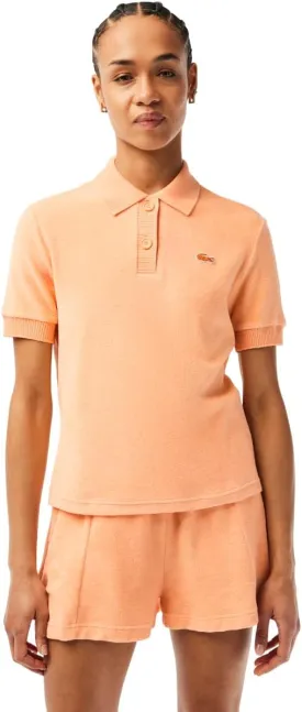 Lacoste Women's Organic Cotton Terry Polo Shirt
