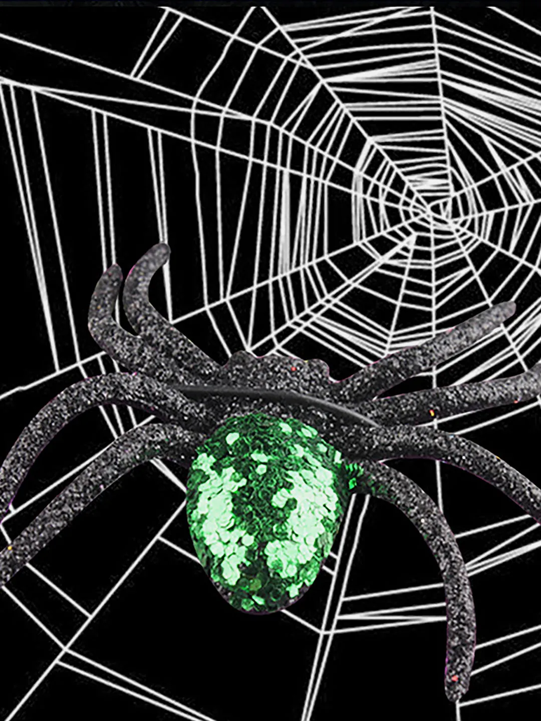 Little Surprise Box 6pcs Pack of Glitter Spider Spooky Halloween theme Table/wall Decor