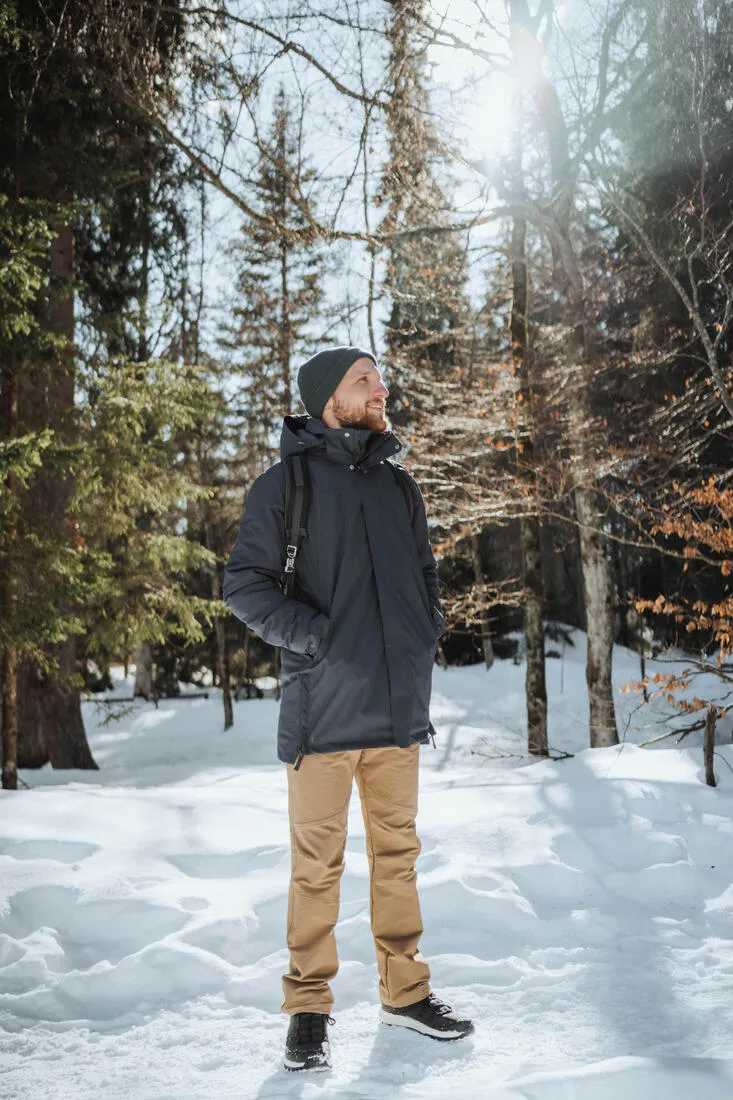 MEN'S HIKING WATERPROOF WINTER PARKA - SH500 -10°C
