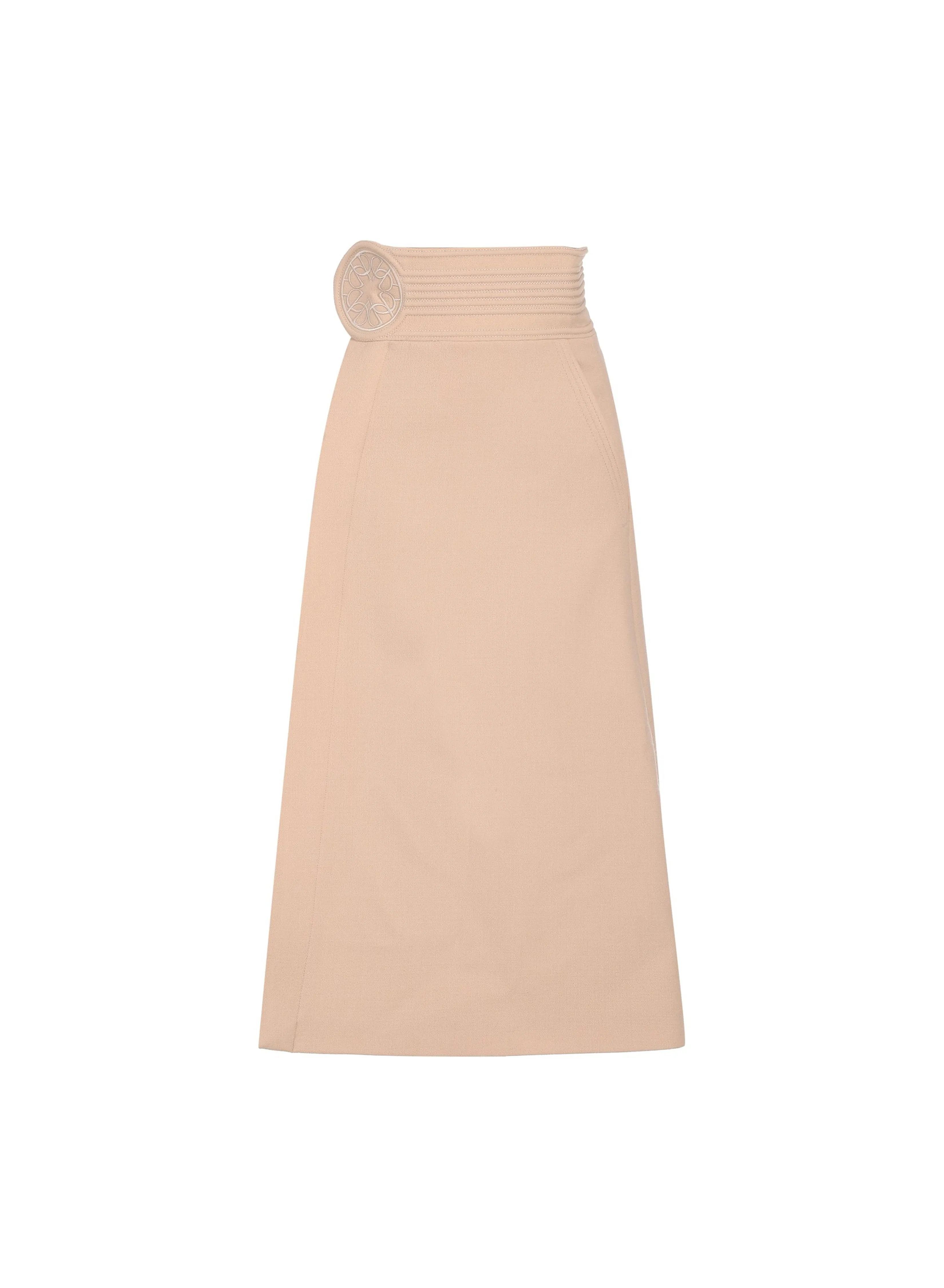 Monogram Wool Skirt