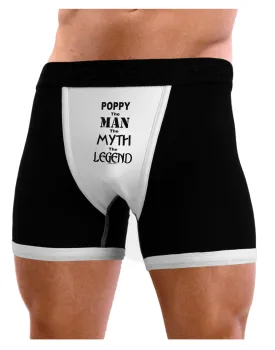 Poppy The Man The Myth The Legend Mens Boxer Brief Underwear by TooLoud
