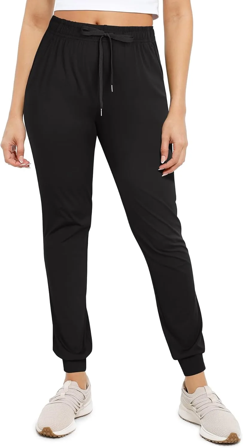 Womens Joggers with Pockets Ultra Soft Tapered Leg Joggers for Workouts and Running