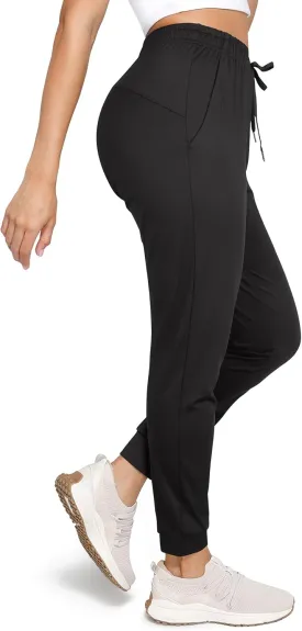 Womens Joggers with Pockets Ultra Soft Tapered Leg Joggers for Workouts and Running